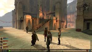 Dragon Age 2 : Diese Gruppe besteht aus einem Magier, einem Schurken und zwei Kriegern (Tank & DD).