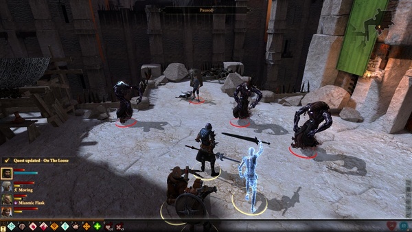 Dragon Age 2 : Er ruft ein paar Schatten zur Unterstützung.