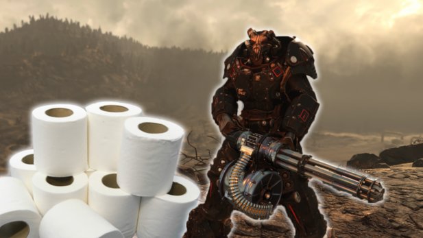 Fallout 76 wasteland is now also hammering toilet paper.