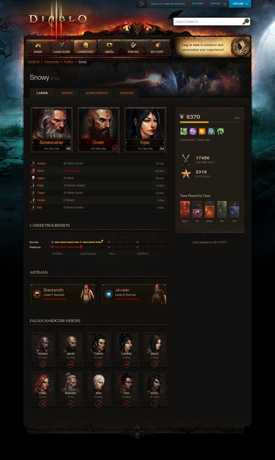 Diablo 3 - Kommendes Feature: Charakter-Profile angekündigt